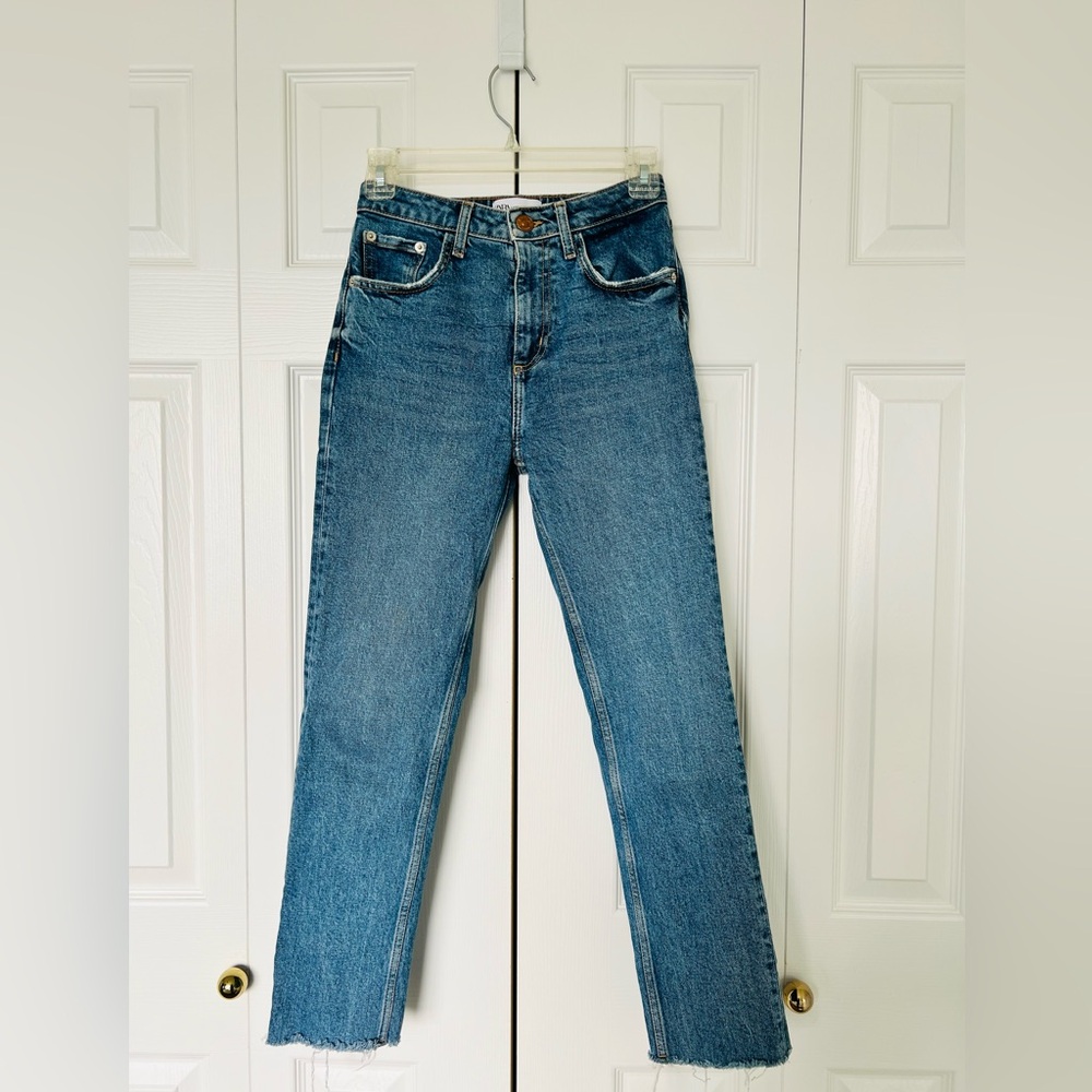 Zara High Rise Blue Women's Jeans